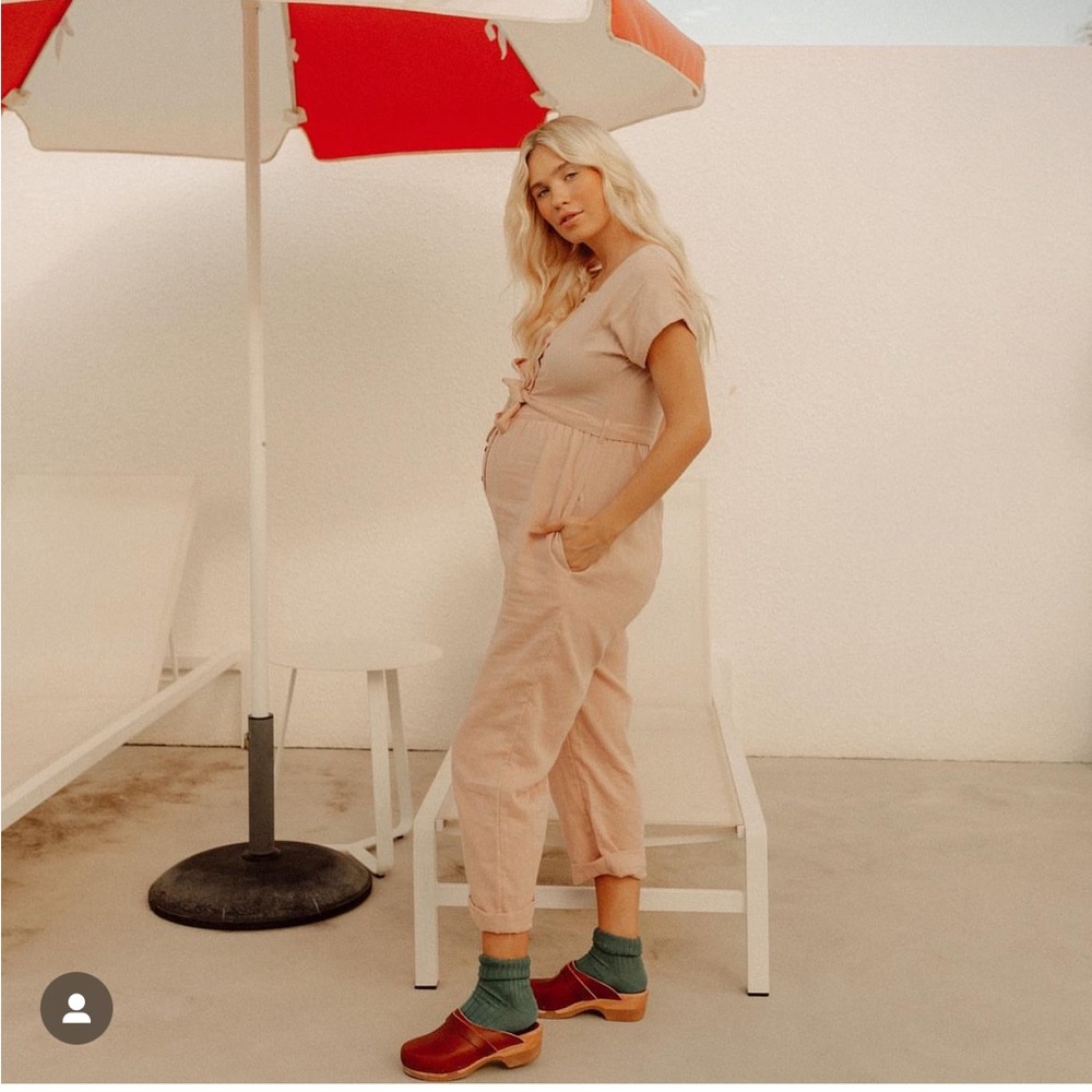 Olliella Wares Organic Cotton Pink Jumpsuit